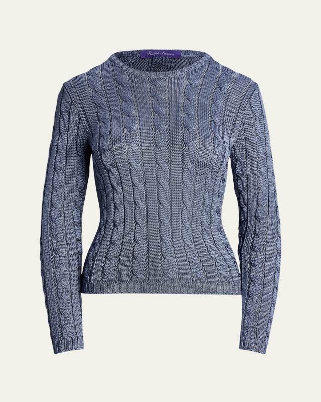 Cable Silk Sweater